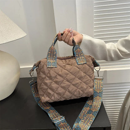 Large Tote Handbags for Women Luxury Design Shoulder Crossbody Bags Designer Brand Quilted Padded Casual Bag for Women