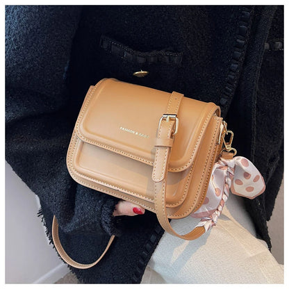 Leather Shoulder Bag Purse for Women - Fashion Crossbody Bags Underarm Bag Small Square Satchel Handbag