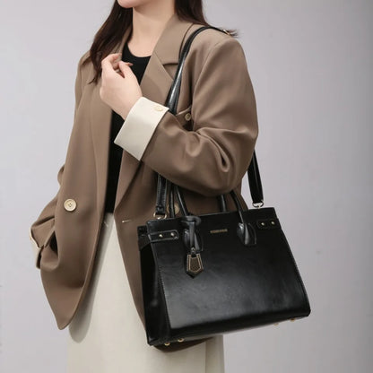 Genuine Handbags for Women 2025 New Luxury Ladies Hand Bags Female Leather Shoulder Top-Handle Crossbody Bags Casual Tote Sac