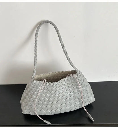 Hand woven armpit bag, women's new high-end and versatile retro handbag, single shoulder mother bag