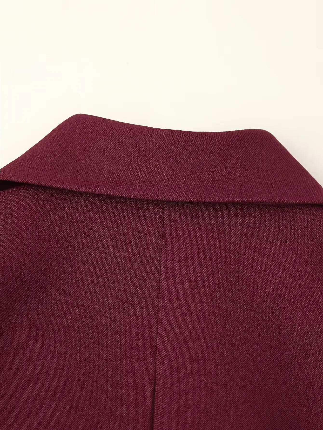 HH Woman's 2025 Autumn Fashion Long Sleeve Lapel Wide Shoulder Blazer Jacket Female Lace-up Single Buckle Exaggerated Coat