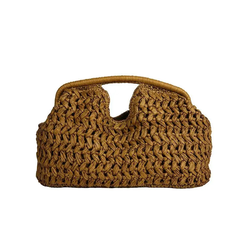 Handbag Fashion Elegant Woven Beach Straw Underarm Bag Versatile Exquisite Shoulder Evening Bags For Women Gifts