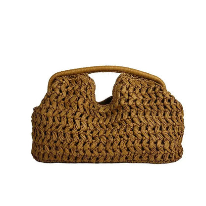 Handbag Fashion Elegant Woven Beach Straw Underarm Bag Versatile Exquisite Shoulder Evening Bags For Women Gifts