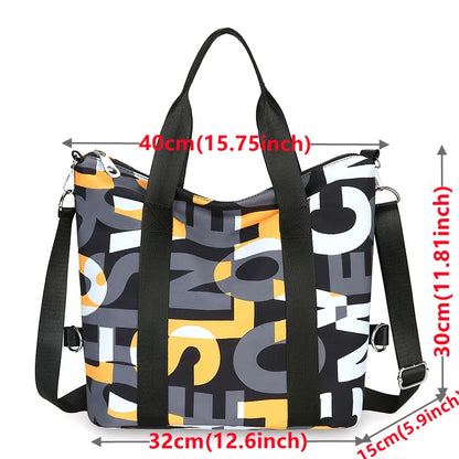 Women's Top-handle Bag Messenger Bags Waterproof Nylon Shoulder Totes High Quality Large Handbag Female Travel Crossbody Bags