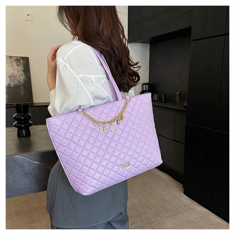 Women's Classic Leather Luxury Shoulder Handbag Elegant Designer Crossbody Tote Bag For Everyday Fashion