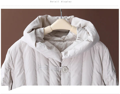 Winter Cotton-padded Clothes Women Coat 2023 Long Loose Female Hooded Padded Clothing Big Pocket Parkas Thicken Warm Jackets