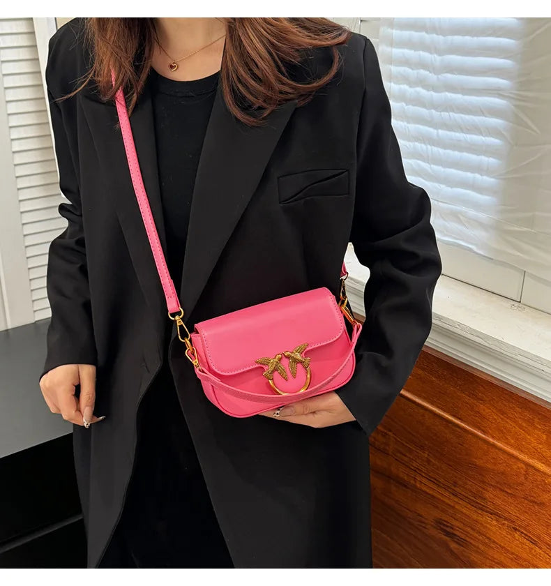 Handbag, A Must-enter for Experts New High-end Fashion Versatile Oblique Span Bag, Fashionable Retro High-texture