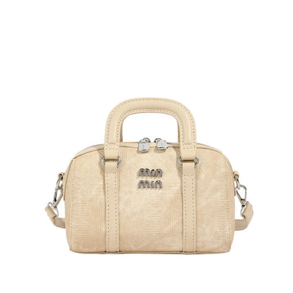 Fashion New Boston Denim HandBag For Women Single Shoulder Crossbody Barrel Satchel Handle Shoulder Bags