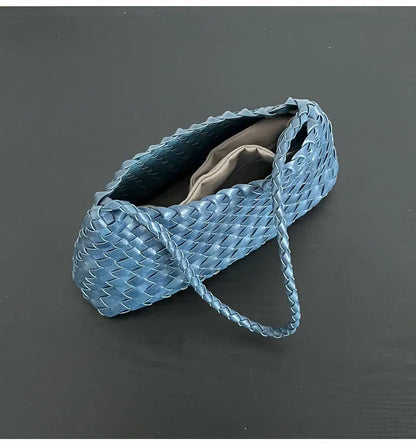 Hand woven armpit bag, women's new high-end and versatile retro handbag, single shoulder mother bag