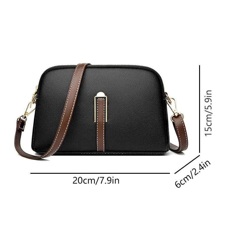 Women's Shoulder Bag PU Handbag Designer Cowhide Flap Bag Luxury Women's Messenger Bags Crossbody Bags for Women