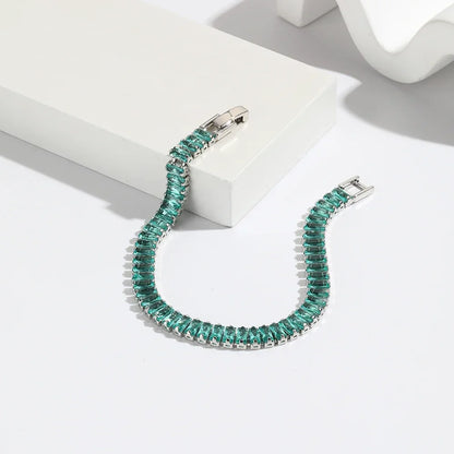 18K Gold Plated Geometric Zircon Bracelet