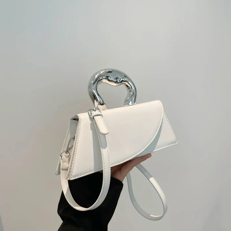 Vintage Women Black Chic Crossbody Bag Luxury Designer Small Shoulder Bags Fashion Red Purse Cute Pu Leather Handbag Sac A Main