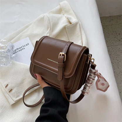 Leather Shoulder Bag Purse for Women - Fashion Crossbody Bags Underarm Bag Small Square Satchel Handbag