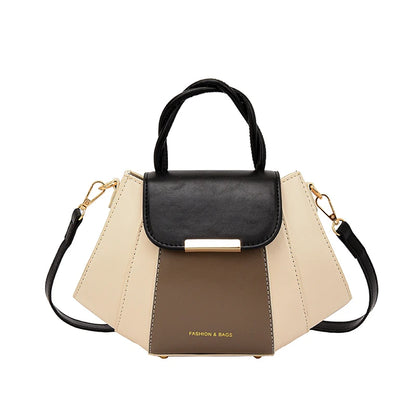 High Quality Soft Leather Handbag Women Luxury Purses Female Bag Designer Patchwork Ladies Shoulder Crossbody Bag Sac A Main New