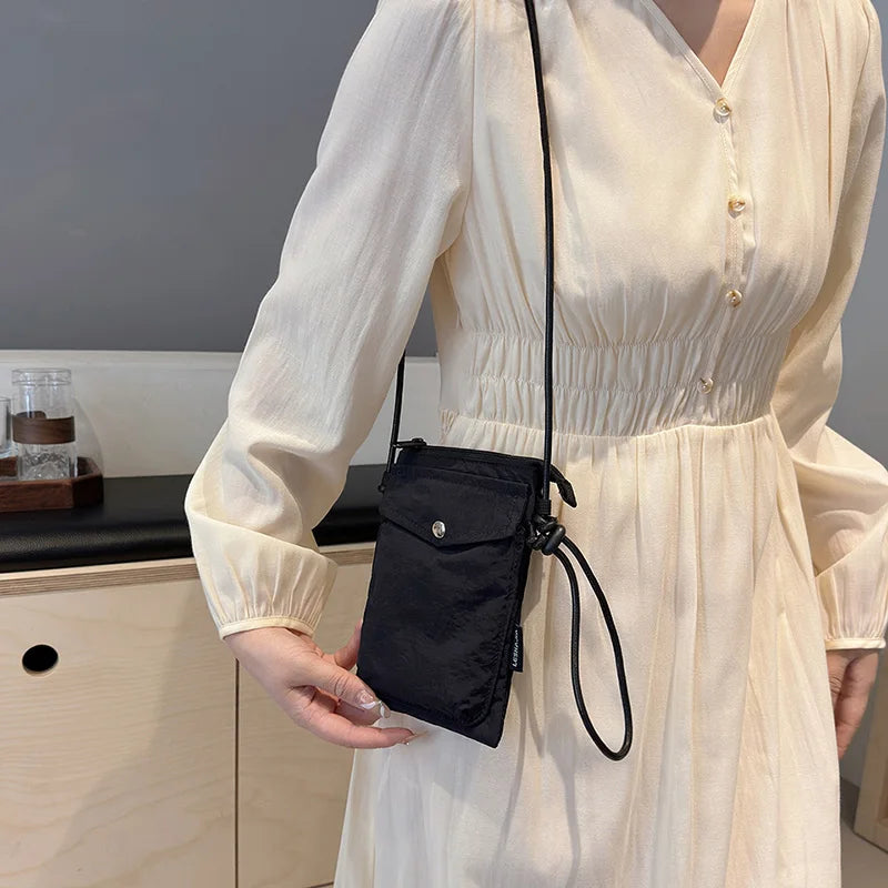 Street Washed Nylon Crossbody Bag For Women Fashion Phone Messenger Bag Female Purses Designer Shoulder Bags