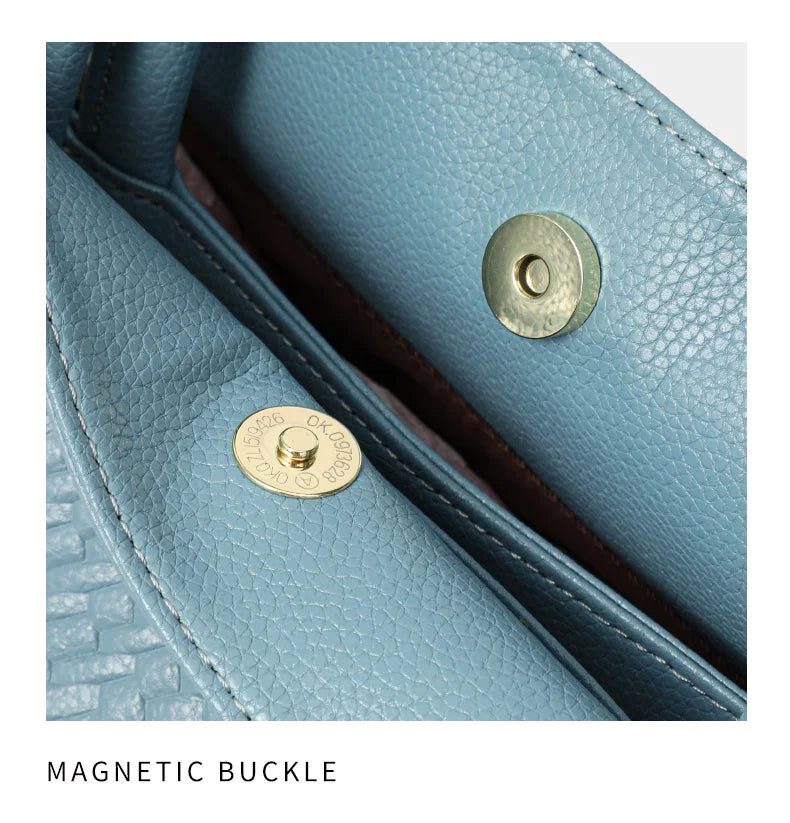 Leather women's handbag with large capacity, shoulder bag for women, elegant single-shoulder crossbody bag, cowhide women's bag