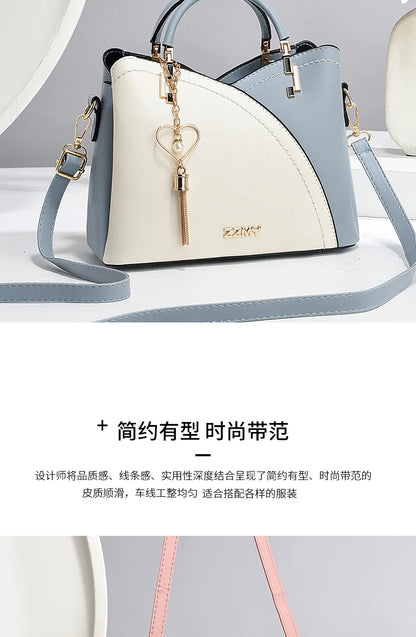 Elegant Handbag for Women Luxury Designer Top-Handle Bags High Quality Pu Leather Ladies Shoulder Crossbody Bag Casual Tote Sac