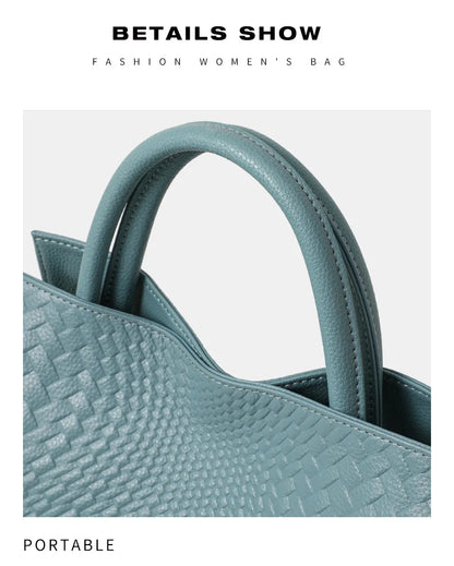 Leather women's handbag with large capacity, shoulder bag for women, elegant single-shoulder crossbody bag, cowhide women's bag