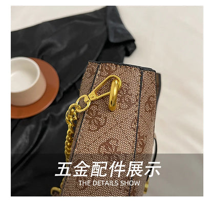 Elegant Leather Handbags For Women Shoulder Bag By Famous Desinger Luxury Brand Popular Classic Elegant Ladies