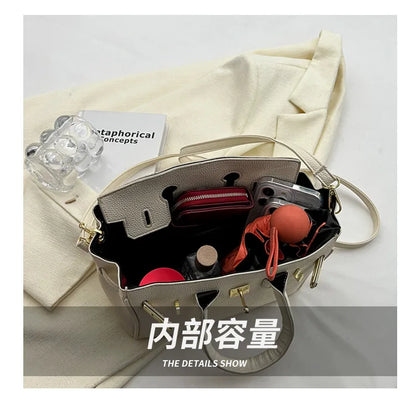 Fashionable Handbag for Women - Subtle, Minimalist, Chic Single Shoulder Bag with Large Capacity, Quality Commuter Crossbody Bag