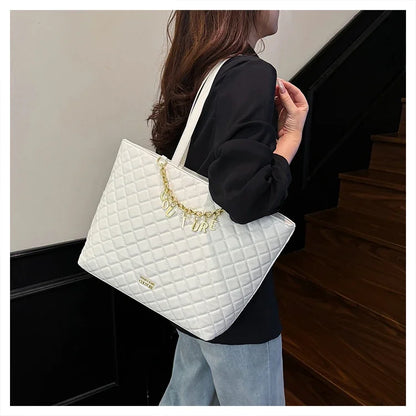 Women's Classic Leather Luxury Shoulder Handbag Elegant Designer Crossbody Tote Bag For Everyday Fashion