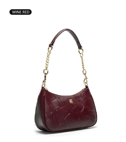 CH Women's Handbag Fashion Partition Durable Luxury Brand Fashion Large Capacity Bent Moon Bag Simple Shoulder Crossbody Bag