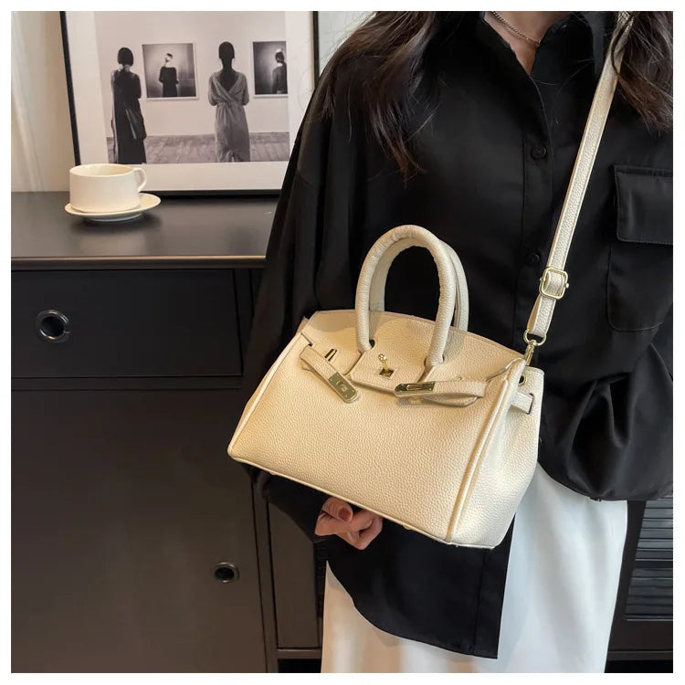 Fashionable Handbag for Women - Subtle, Minimalist, Chic Single Shoulder Bag with Large Capacity, Quality Commuter Crossbody Bag