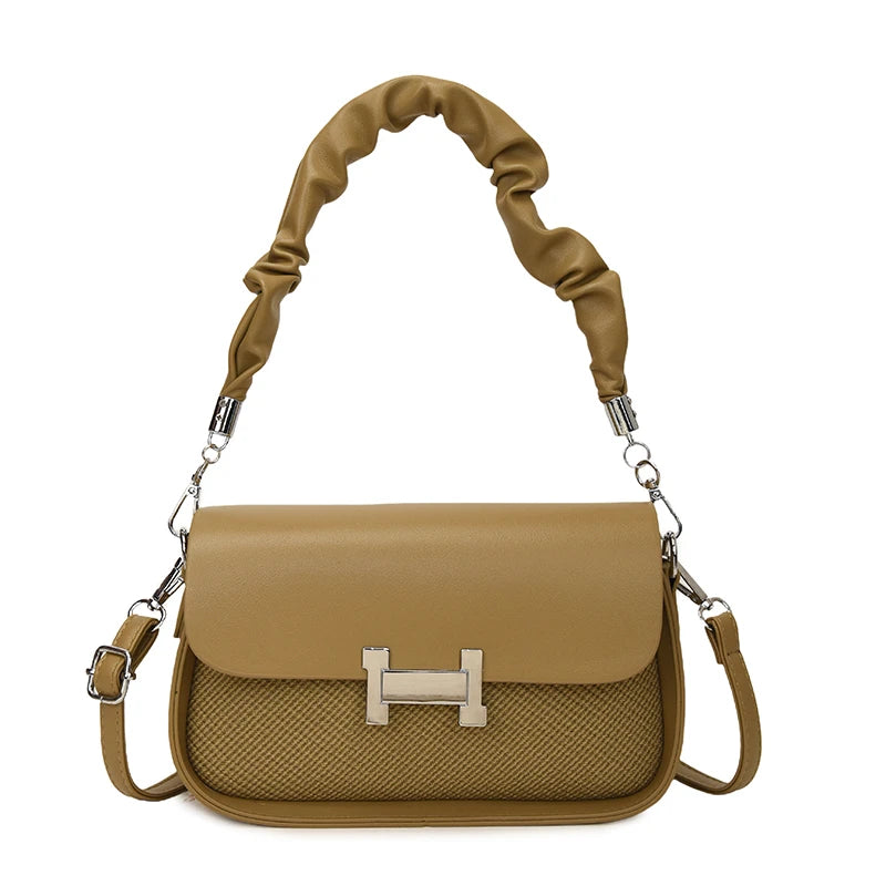 High Quality Fashionable Crossbody Bag Women's Designer Leather Handbag Minimalist Solid Color With Adjustable Shoulder Strap