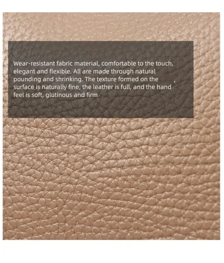 New Women's Handbag, Simple and Versatile Tote Bag, Large-Capacity Soft Leather Shoulder Bag, Crossbody Bag for Commuting and Shopping, High-End Solid Color Casual Bag