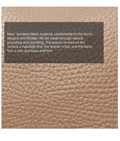 New Women's Handbag, Simple and Versatile Tote Bag, Large-Capacity Soft Leather Shoulder Bag, Crossbody Bag for Commuting and Shopping, High-End Solid Color Casual Bag