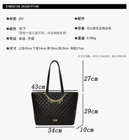 Women's Classic Leather Luxury Shoulder Handbag Elegant Designer Crossbody Tote Bag For Everyday Fashion