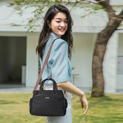 Handbag Ladies' 2025 New Fashionable Canvas Bag Large Capacity Handbag Middle-aged Mother Bag Crossbody Bag Trendy Bag