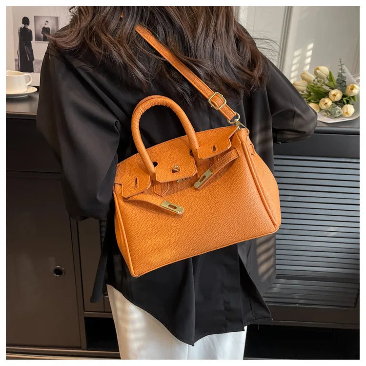 Fashionable Handbag for Women - Subtle, Minimalist, Chic Single Shoulder Bag with Large Capacity, Quality Commuter Crossbody Bag