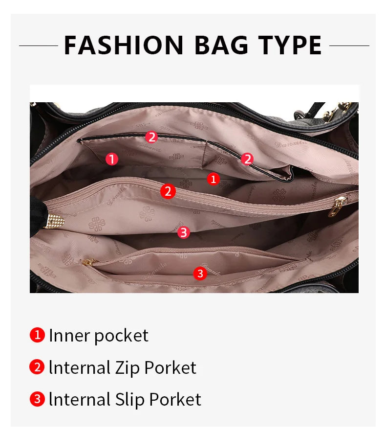 Woman Handbag Flower Print Luxury Cowhide Noble Ladies Shoulder Bag Crossbody Tote Purses Genuine Leather Bag