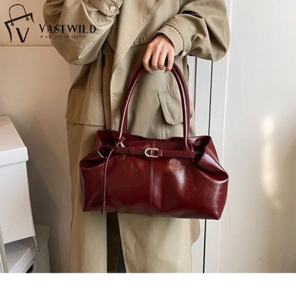 Vintage Handbag for Women Large Capacity 2025 New Underarm Commuting Bag Fashion Female Casual Single Shoulder Tote Bag
