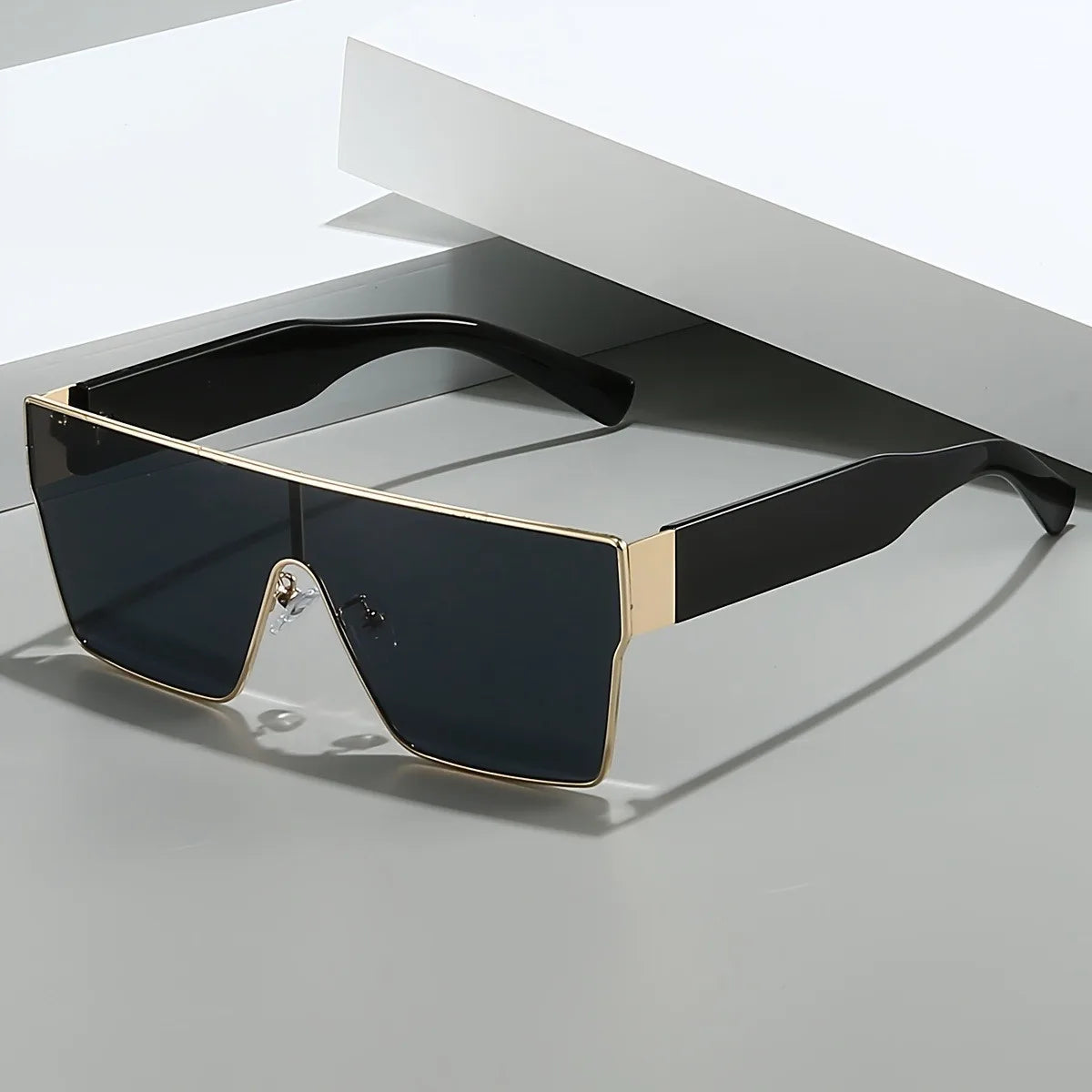 Square Sunglasses Women Men Fashion Trendy Luxury Brand Design One Piece Decoration Sun Glasses Outdoors Travel Driving UV400