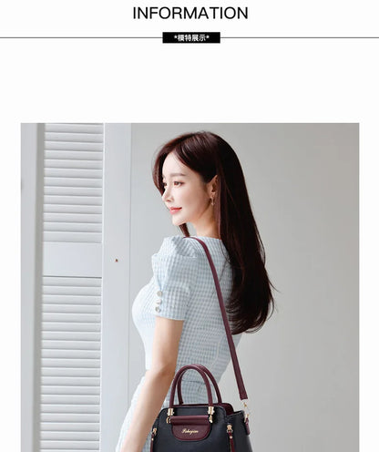 Women's Bags 2025 New Fashion Color Hit Handbag European and American Shoulder Crossbody Simple Elegant Office Wallet