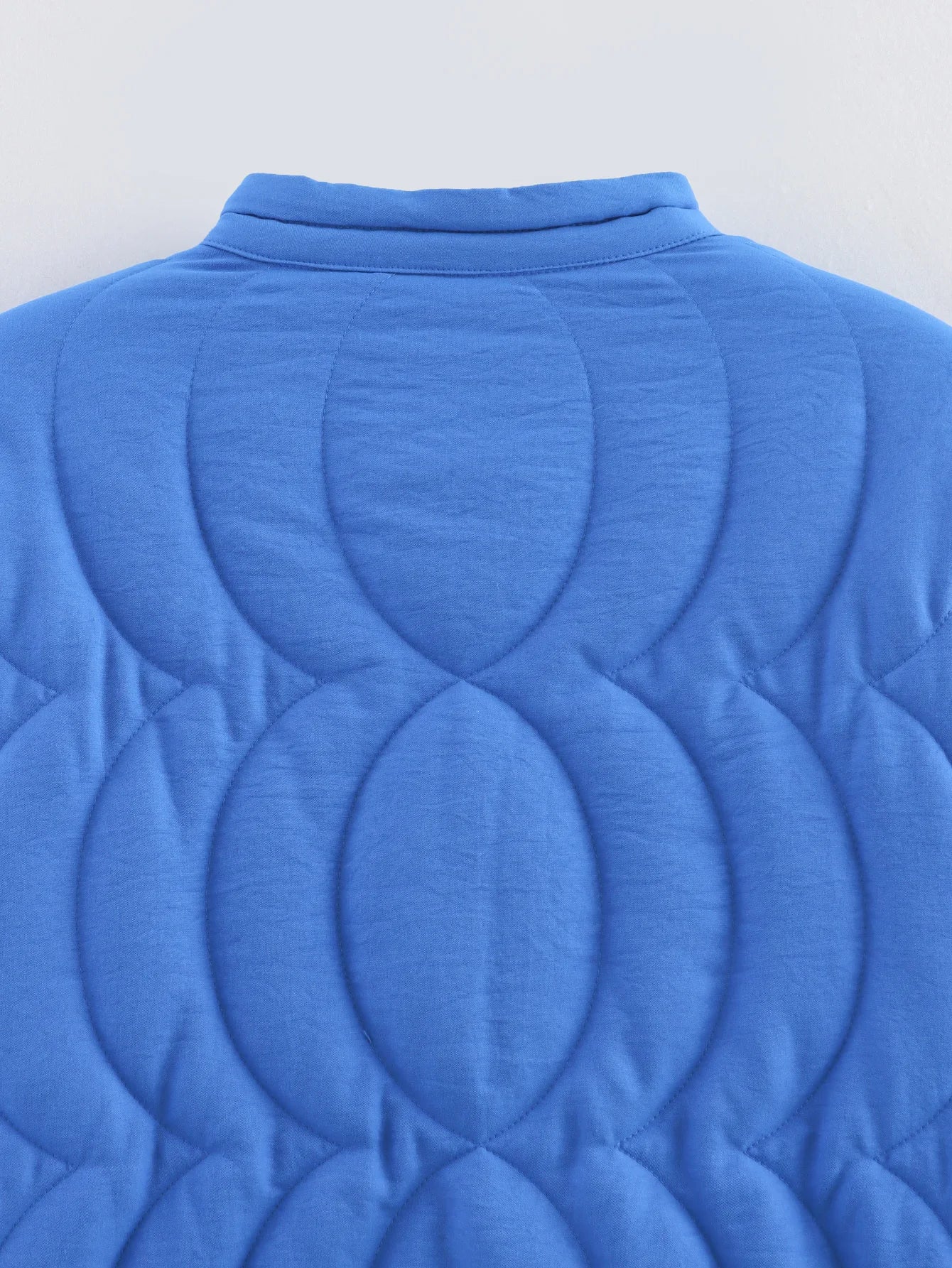 2025 Women's Crop Coat Fashion Warm Single Breasted Blue Embroidery Cotton Jackets Woman Autumn Winter Chic Outwear