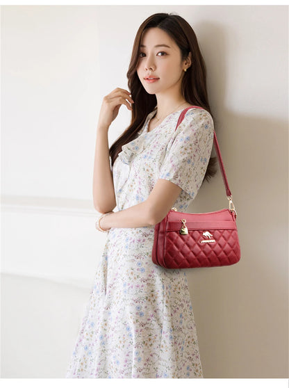 Casual Women's Handbags High Quality Leather Totes Bag Female Top-Handle Bag Large Capacity Crossbody Shoulder Bag Hand Bag Sac