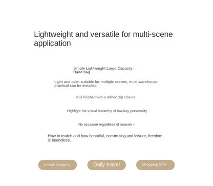 GOLF Women's Handbag Apricot New In Shoulder Bucket Bags for Woman Top Handle Bags Nylon Handbags Ladies Crossbody Fashion 2024