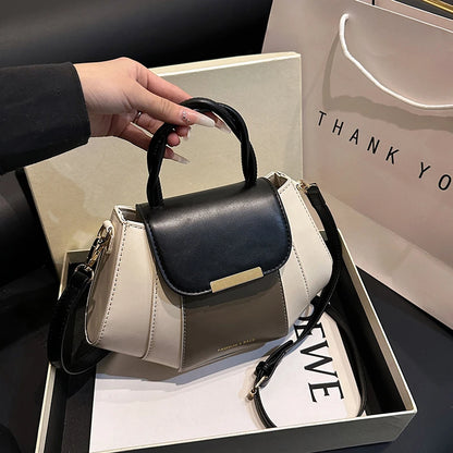 High Quality Soft Leather Handbag Women Luxury Purses Female Bag Designer Patchwork Ladies Shoulder Crossbody Bag Sac A Main New