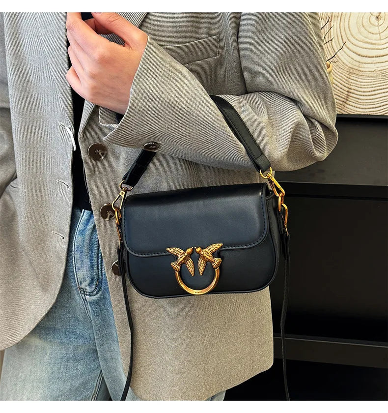 Handbag, A Must-enter for Experts New High-end Fashion Versatile Oblique Span Bag, Fashionable Retro High-texture