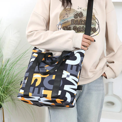 Women's Top-handle Bag Messenger Bags Waterproof Nylon Shoulder Totes High Quality Large Handbag Female Travel Crossbody Bags