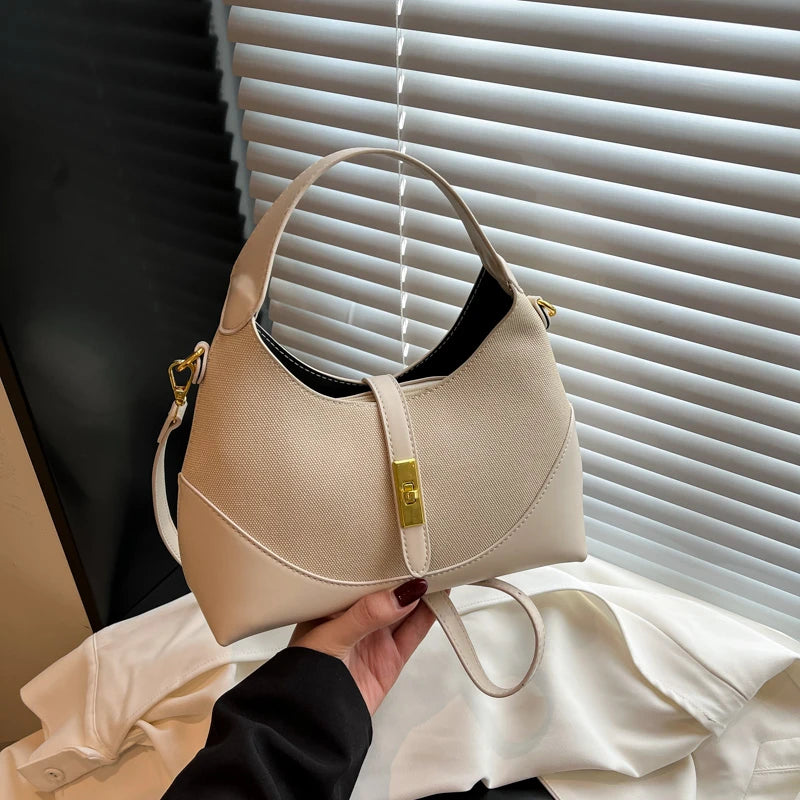 Women's Luxury Leather Fashion Classic Tote Bag Elegant Designer Shoulder Crossbody Handbag For Daily Sophisticated Looks