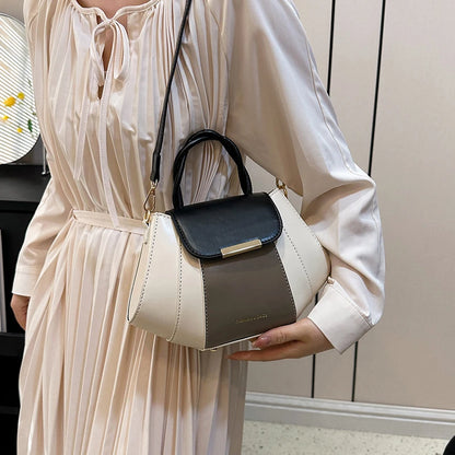 High Quality Soft Leather Handbag Women Luxury Purses Female Bag Designer Patchwork Ladies Shoulder Crossbody Bag Sac A Main New