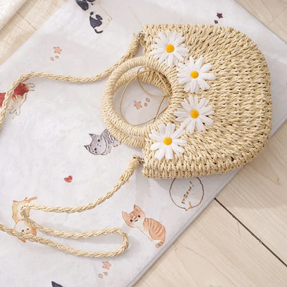 Hand-Woven Straw Beach Bags
