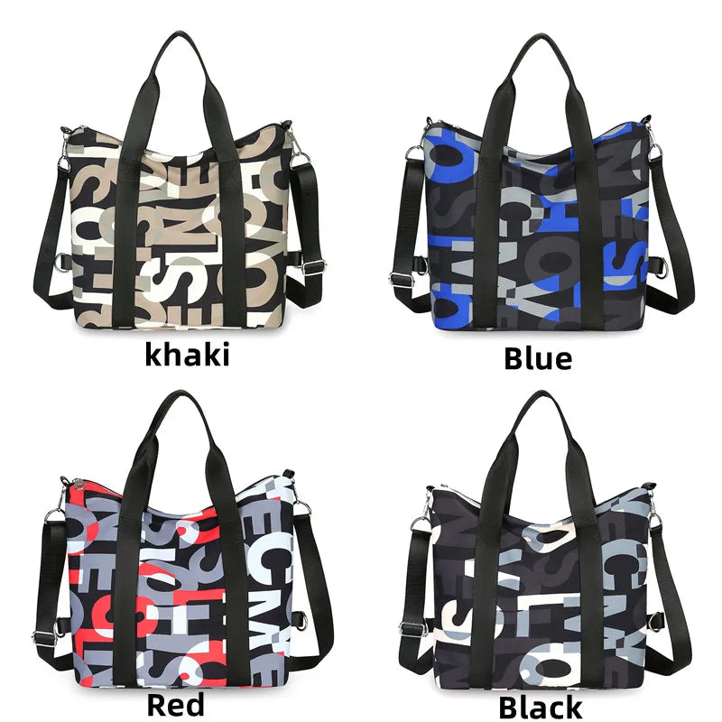 Women's Top-handle Bag Messenger Bags Waterproof Nylon Shoulder Totes High Quality Large Handbag Female Travel Crossbody Bags