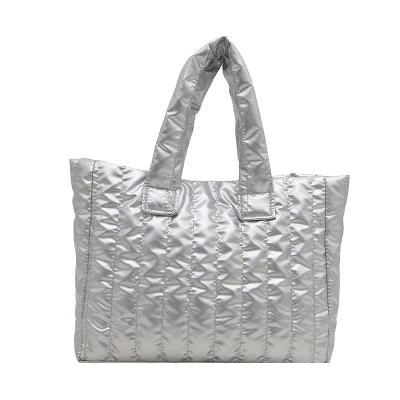 2025 Fashionable and simple women's handbag, large-capacity soft single-shoulder bag, solid color casual and elegant handbag