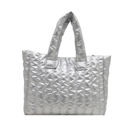 2025 Fashionable and simple women's handbag, large-capacity soft single-shoulder bag, solid color casual and elegant handbag