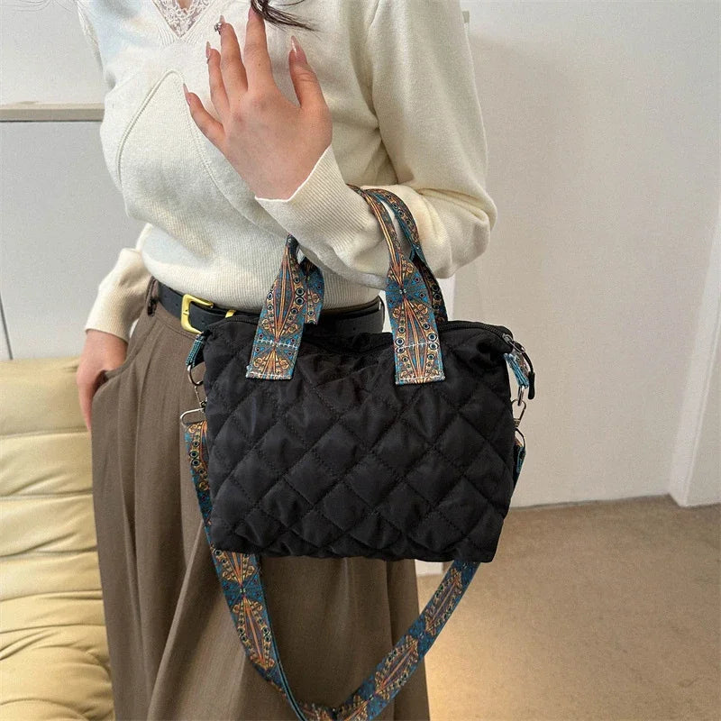 Large Tote Handbags for Women Luxury Design Shoulder Crossbody Bags Designer Brand Quilted Padded Casual Bag for Women